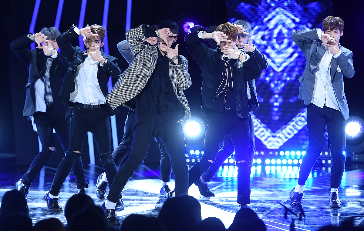 2017年3月7日,首尔,《the show》音乐节目在直播.***_***victon