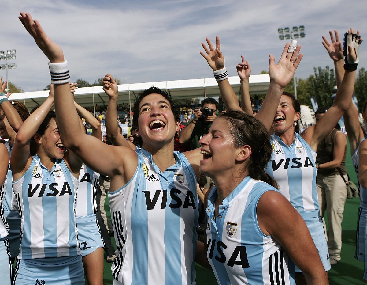 madrid, spain - october 08:  argentine players celebrate after t