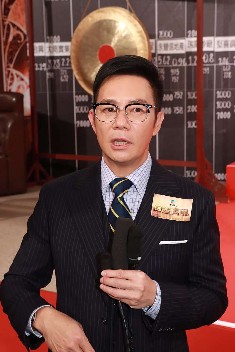2020年1月4日,香港,明星出席tvb剧集《黄金有罪》宣传活动.张兆辉