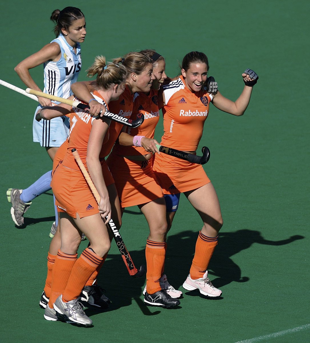 madrid, spain - october 06: the netherlands' players celebrate a