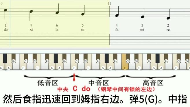 [图]成人入门钢琴自学心得之一右手单音练习1分享