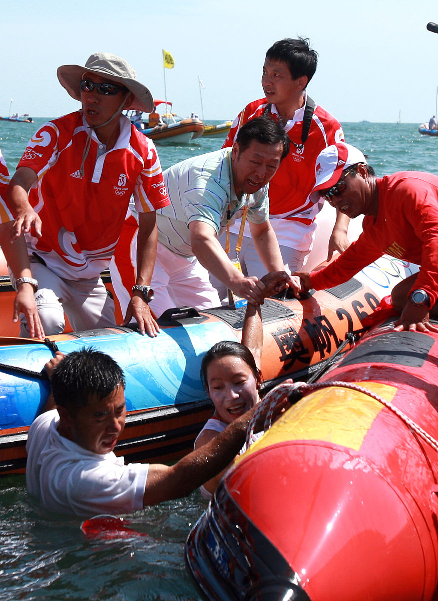 2008年8月20日,青岛奥林匹克帆船中心,北京奥运会帆船帆板女子尼尔级,