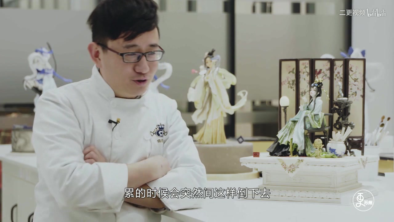 他把翻糖蛋糕做成美人的样子,这样的蛋糕谁忍心吃!