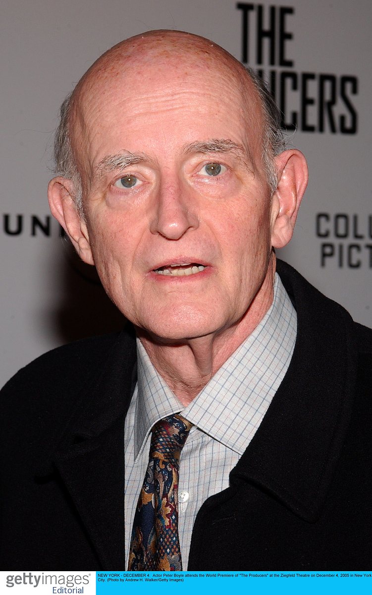 new york - december 4:  actor peter boyle attends the world prem