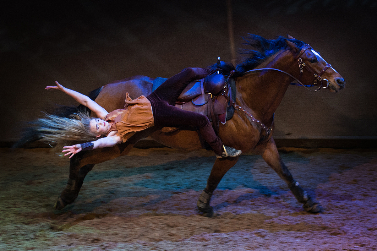 2016年04月28日,北京,在朝阳公园迎来加拿大世界顶级名秀《cavalia-舞