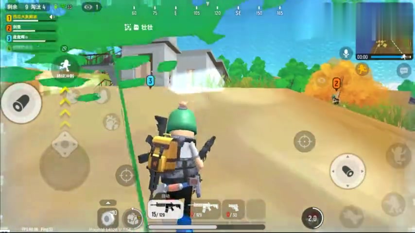 香肠派对:在m4红点下,还能往哪里逃,看子弹飞速前往,打爆你哦