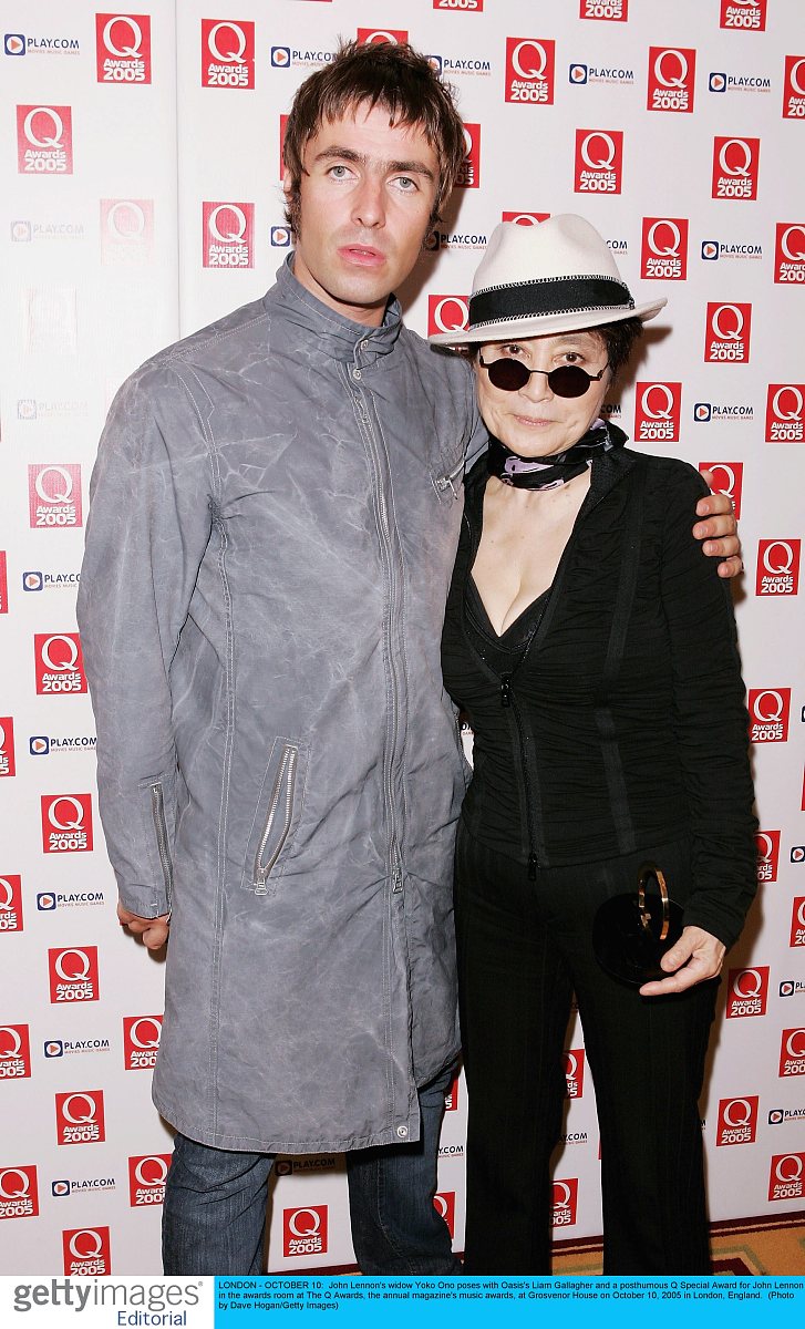 london - october 10:  john lennon's widow yoko ono poses with oa