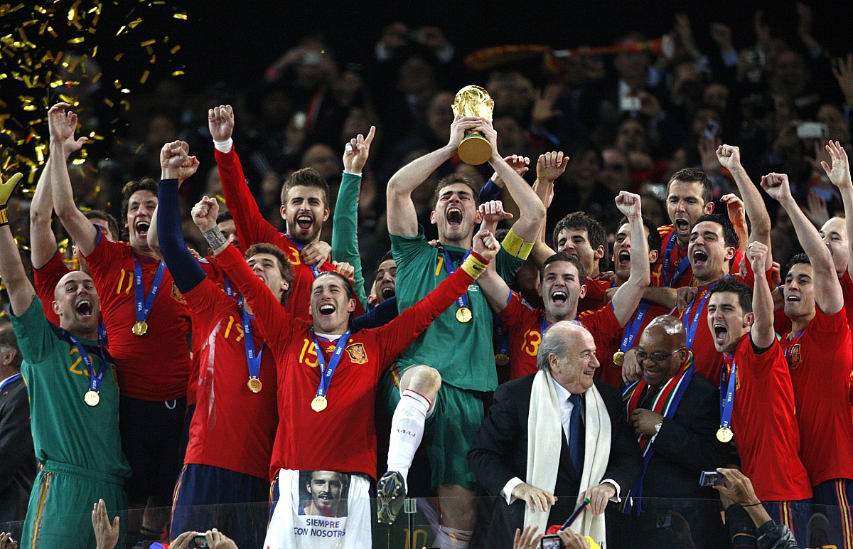 2010年7月11日,南非约翰内斯堡,2010世界杯决赛,西班牙1-0荷兰.***_**