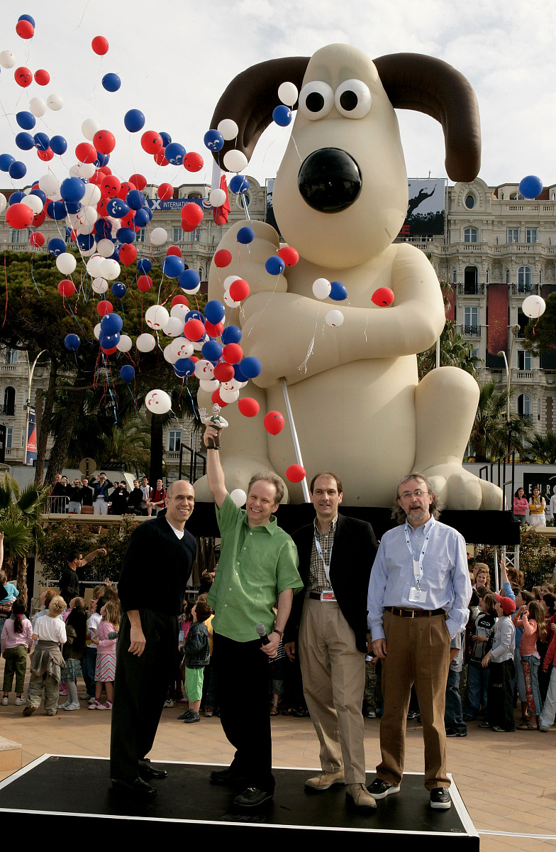 cannes, france - may 12:  (uk tabloid newspaper out) (l-r) jeffr