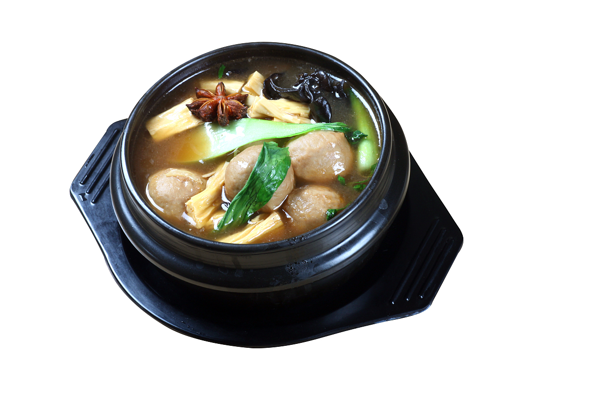 ***_***2016年02月24日,山东省济南市,砂锅美食.  砂锅牛肉丸.