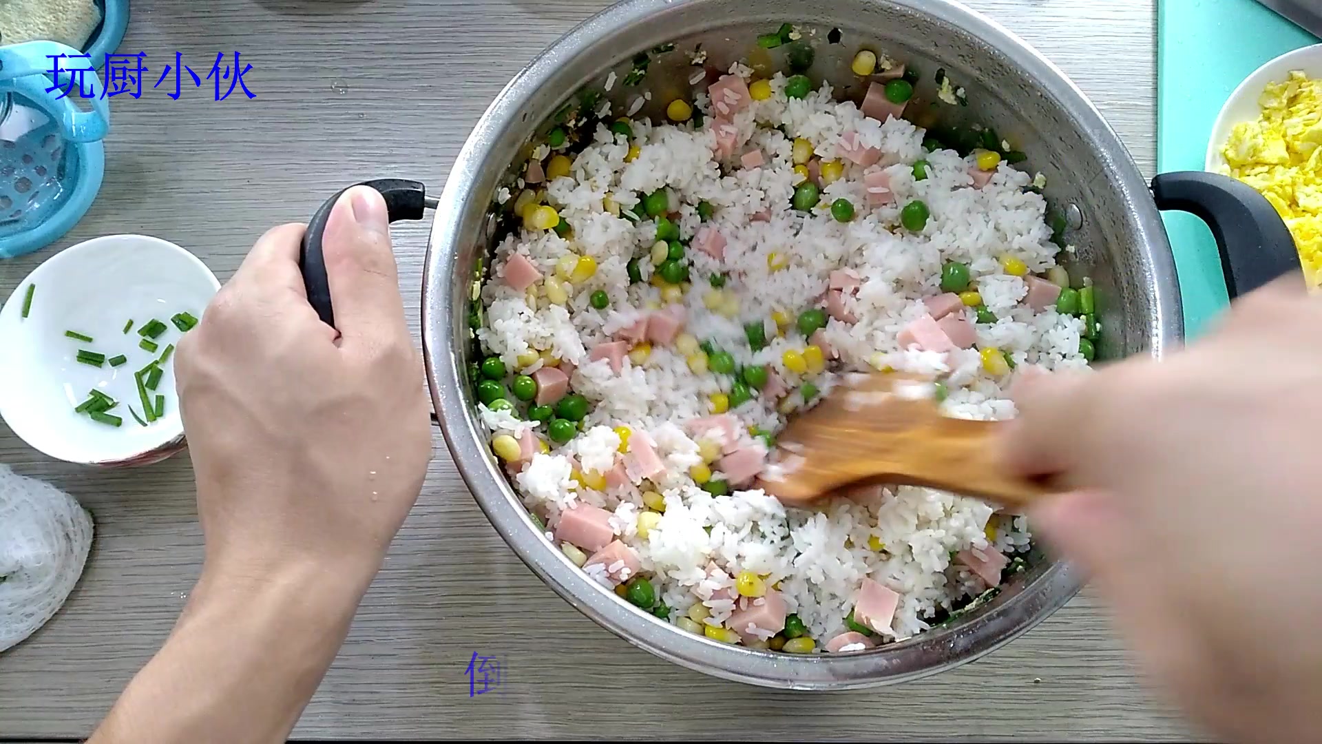 小伙学做兰州炒饭,色香味全,第一次这么成功