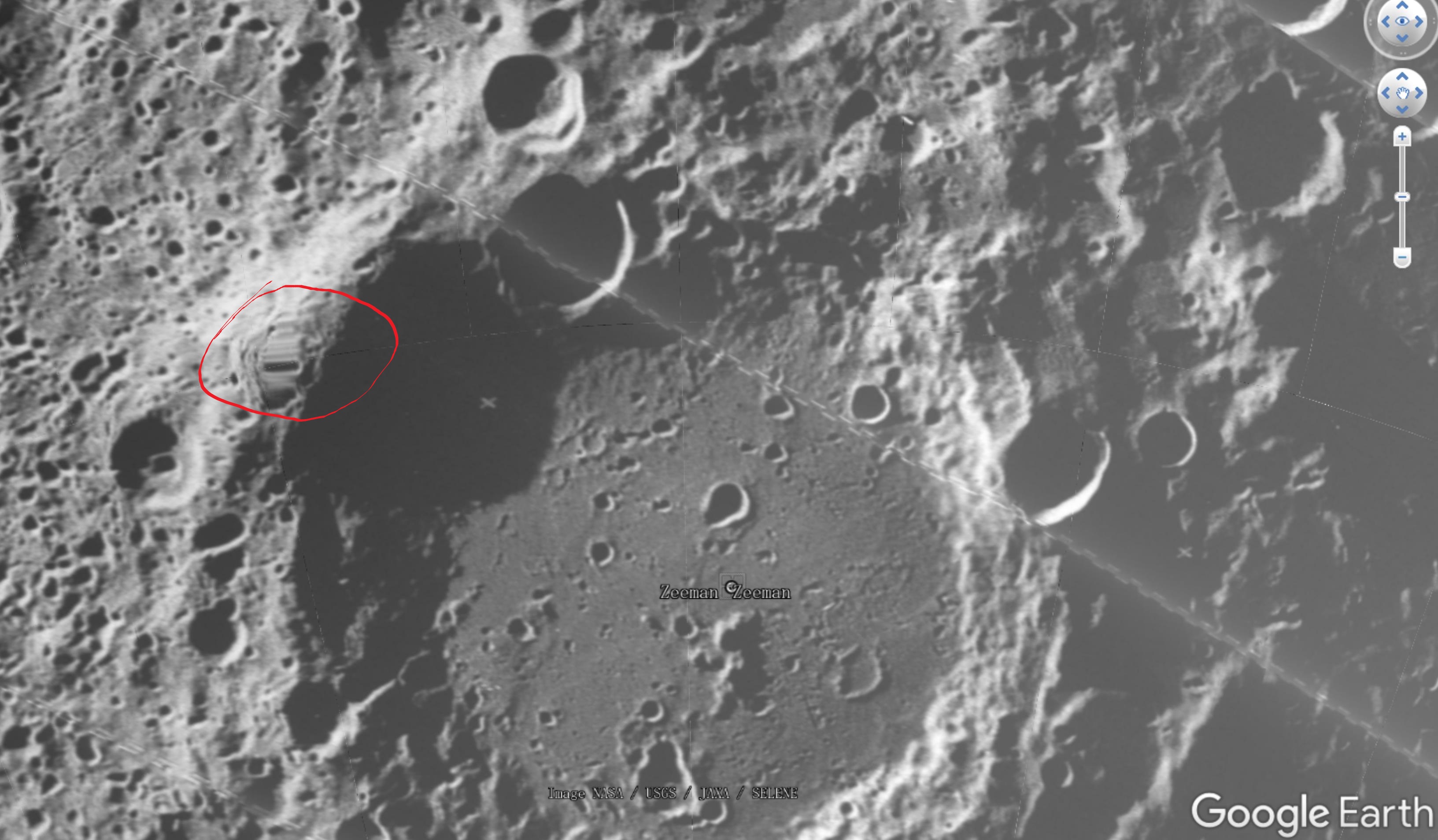 月球环形山图片