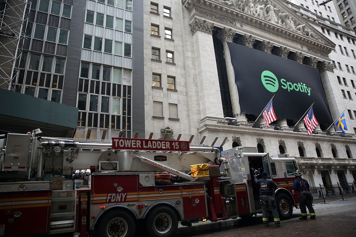 美国:spotify在纽交所上市