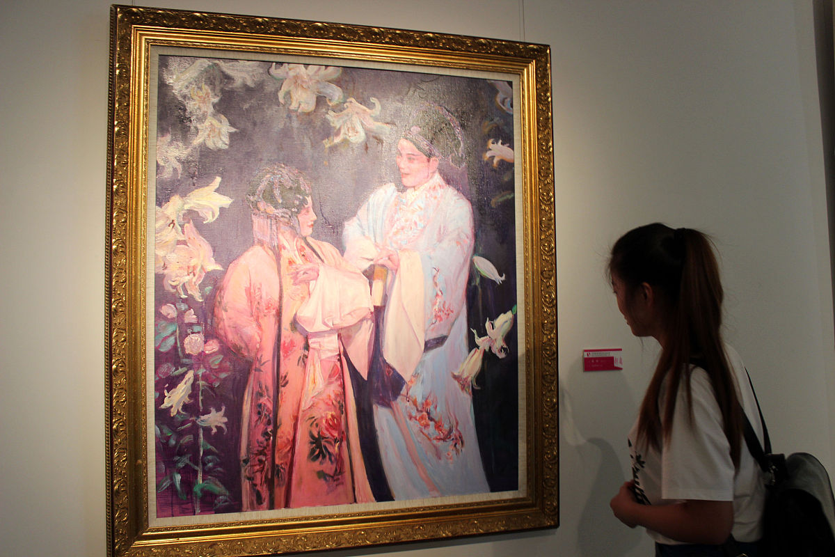 从社会背景表现内容以及手法分析一件中国近现代美术作品帮我用200字详细描述