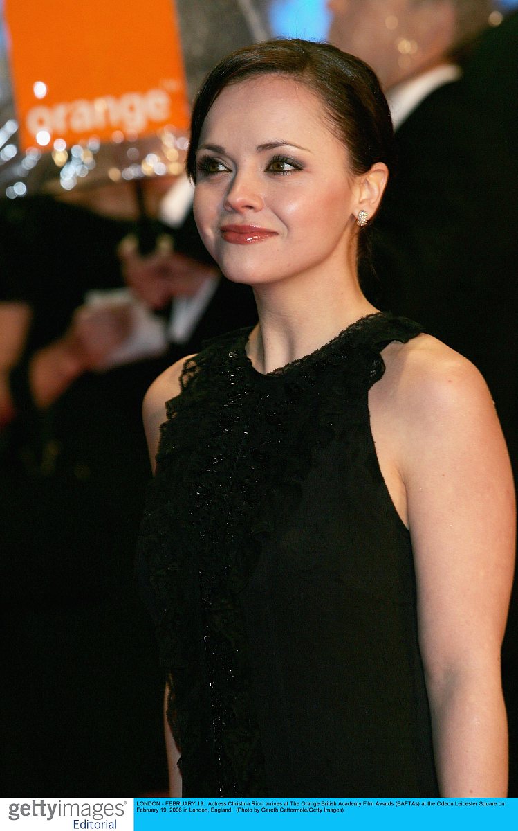 london - february 19:  actress christina ricci arrives at the or