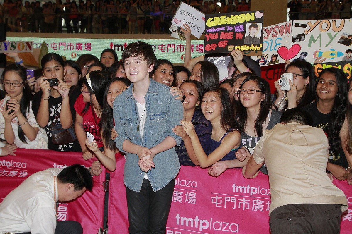 2012年4月29日,香港,美国天才神童格雷森(greyson chance)香港首次见