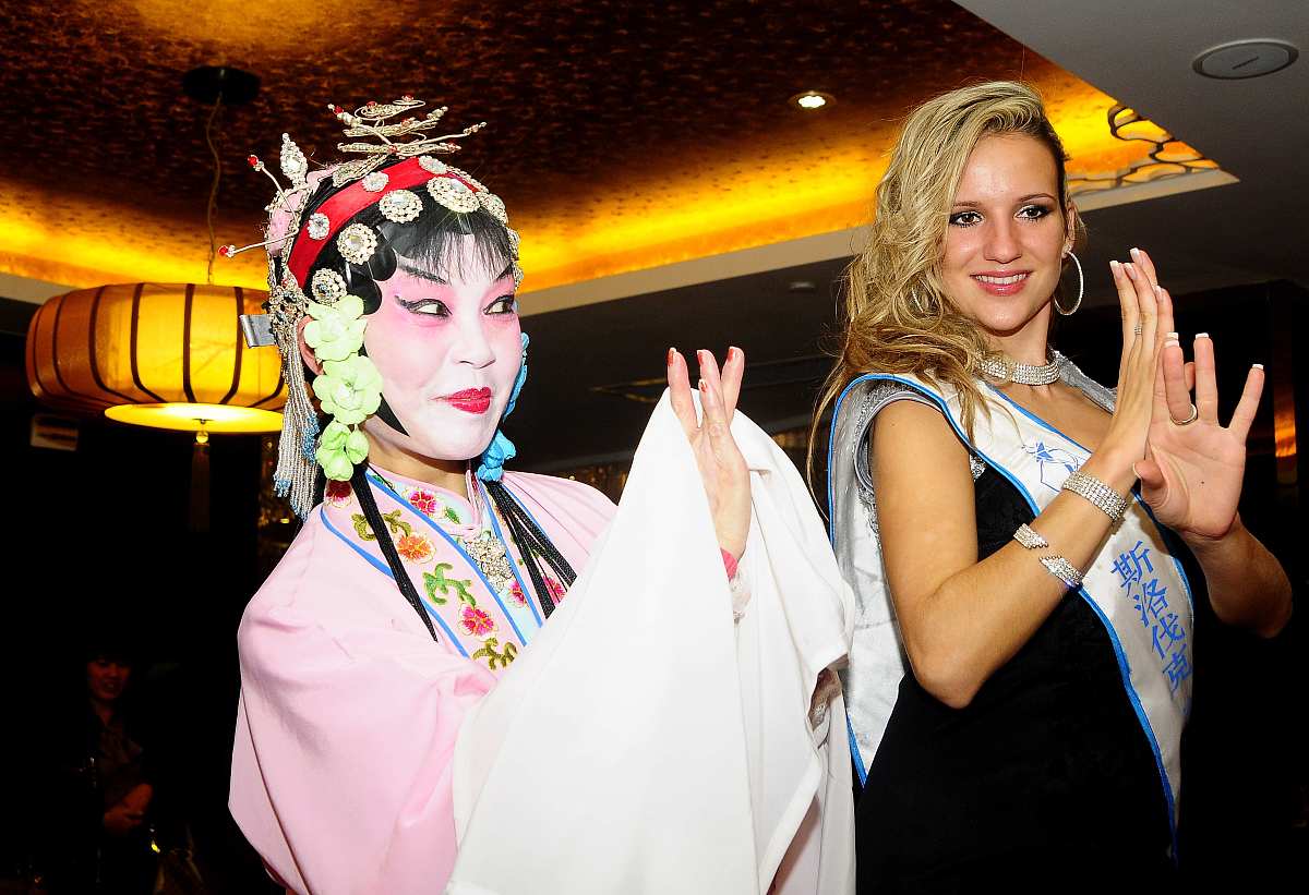 2011年11月11日讯,南京,"全球生态旅游小姐"交流会.***_***2011年11月