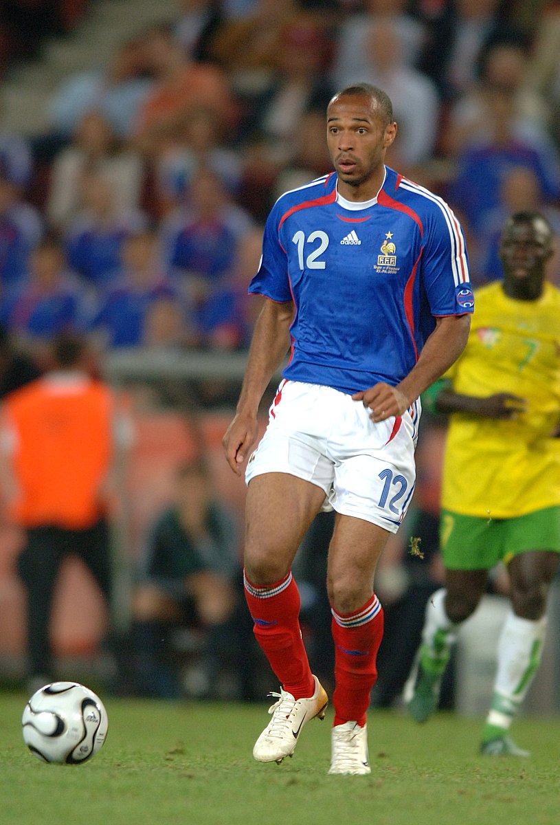 2006年6月23日,世界杯g组,法国2-0击败多哥.亨利  thierry henry, fra