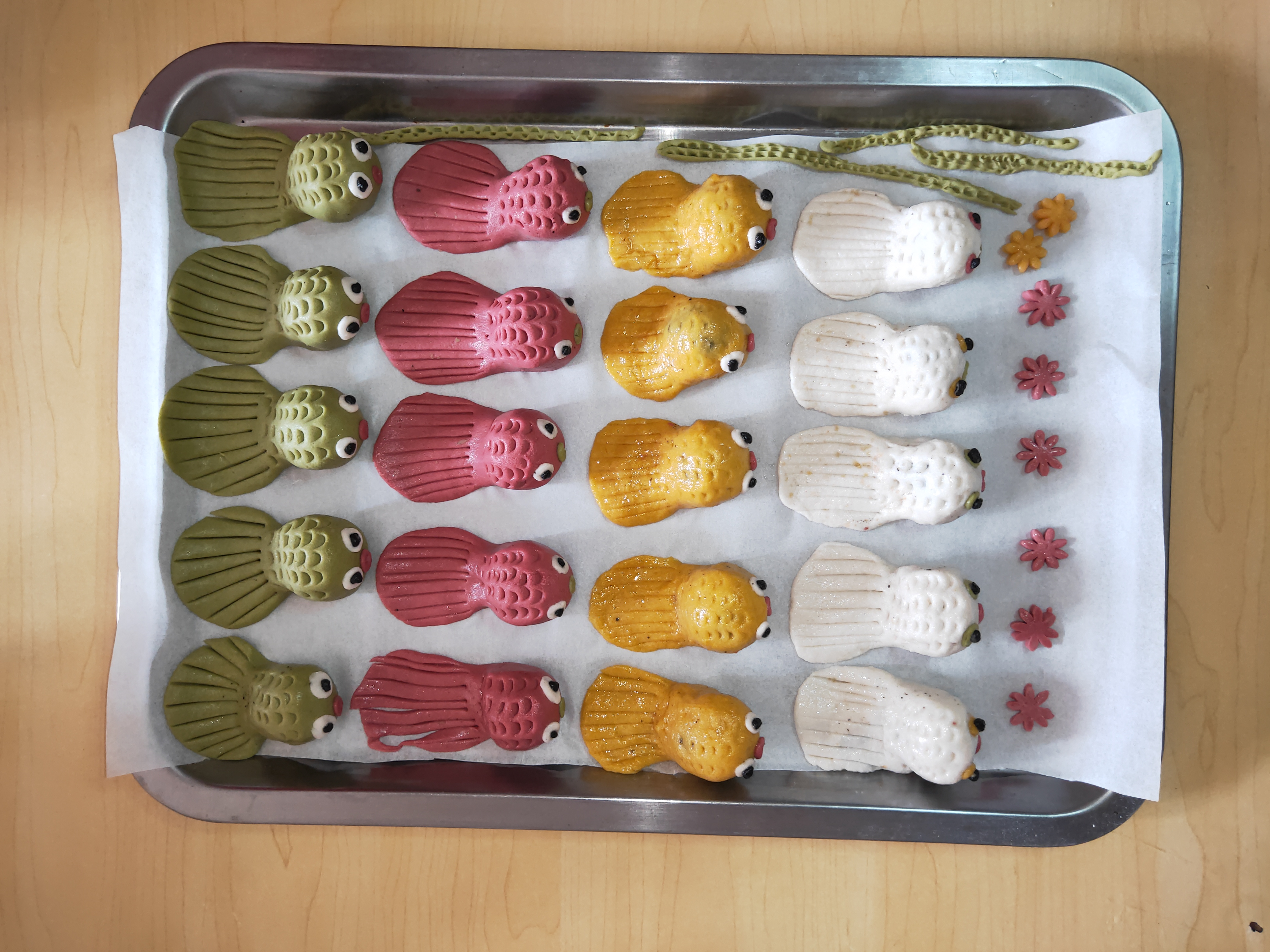 包汤圆,和面很关键,和好面才能包出漂亮又好吃的卡通汤圆