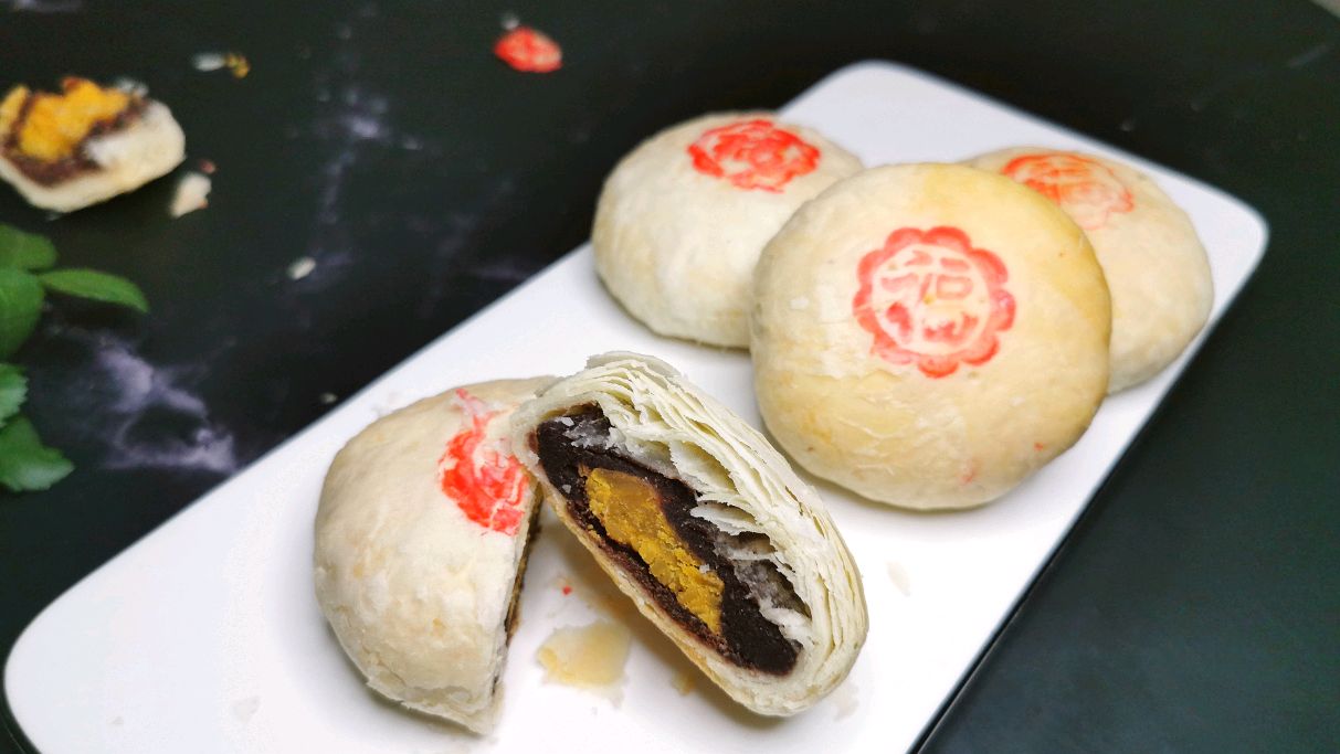 苏式月饼正宗的做法,自制酥皮配方全程详细讲解,皮薄馅大酥掉渣
