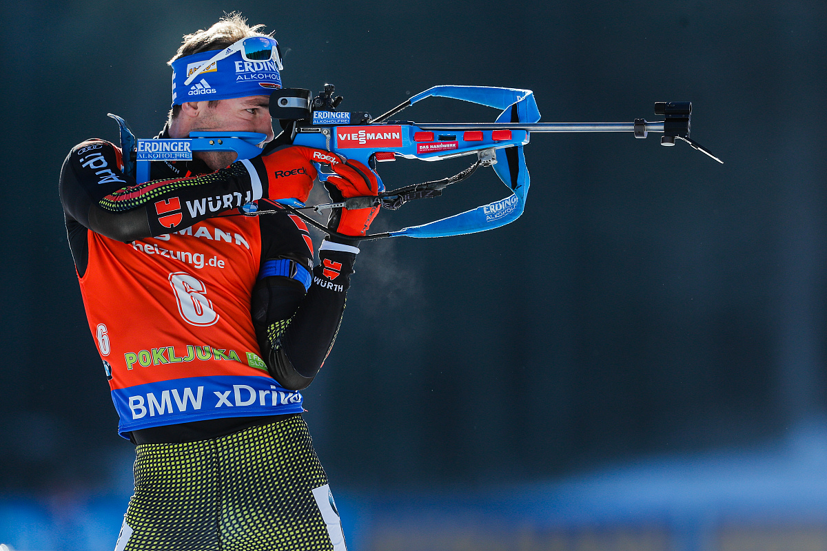 pokljuka, slovenia - december 10: simon schempp of germany in ac