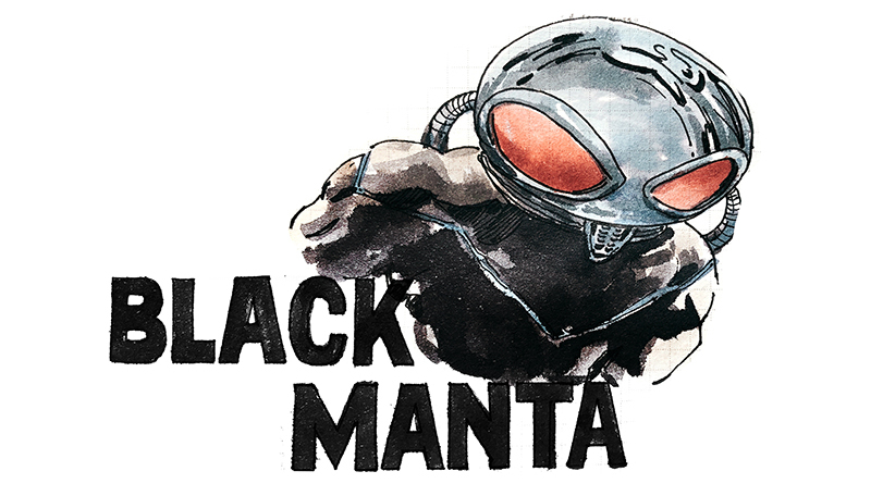 电影《海王》最有趣的角色非黑蝠鲼莫属,造型就很有料。