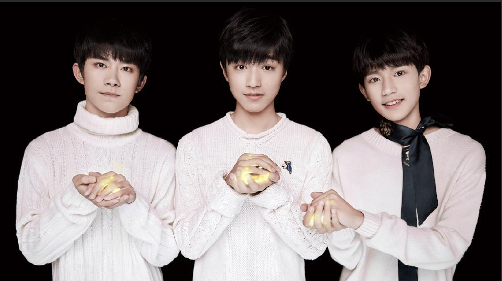 [图]《梦想起航》TFBOYS,我的养成游戏通关了,我的三个宝贝都长大了