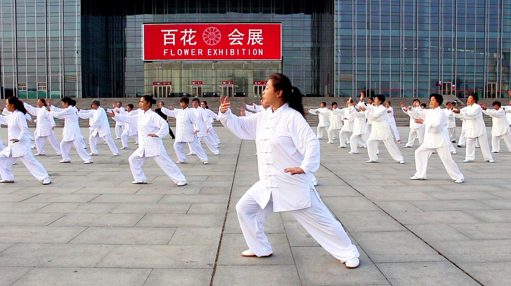 [图]八法五步更加简化理想，初学者及中老年朋友晨练非常好