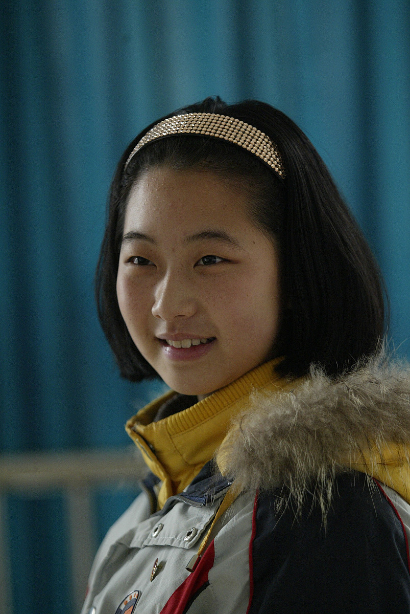 2011年2月26日讯,南京,15岁女生陈乾奕辞演张艺谋影片《金陵十三钗》.