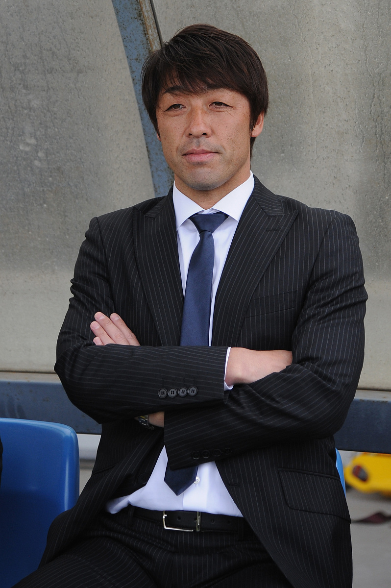 kashiwa, japan - april 22:  head coach takahiro shimotaira of ka
