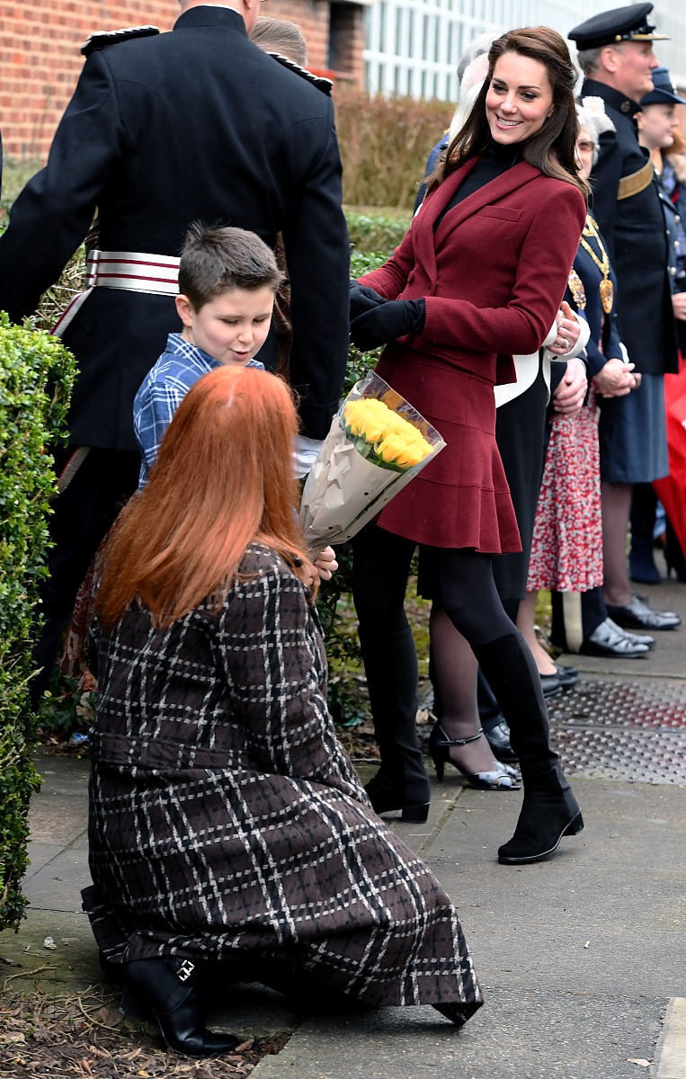当地时间2017年2月22日,英国威尔士,凯特王妃(duchess of cambridge)