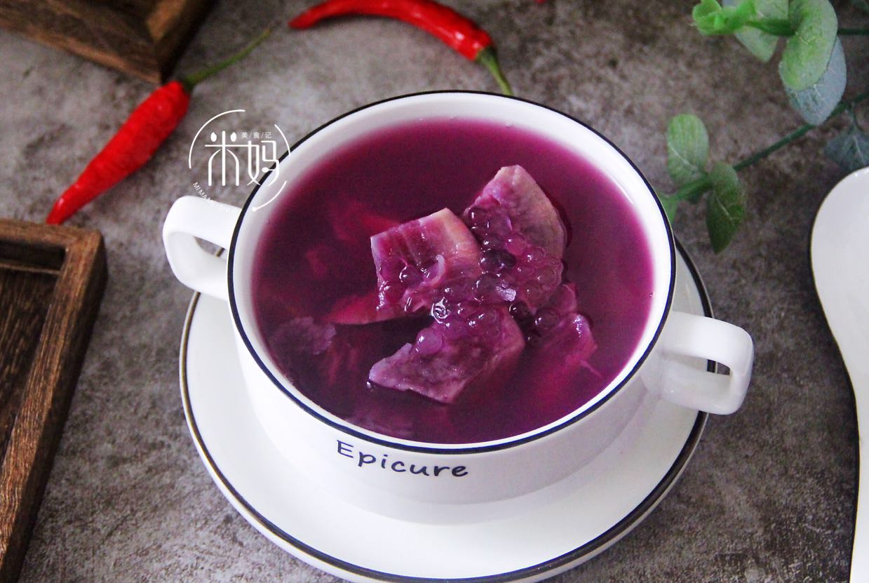 紫薯银耳糖水的做法_【图解】紫薯银耳糖水怎么做如何做好吃_紫薯银耳糖水家常做法大全_慵懒的猫rose_豆果美食
