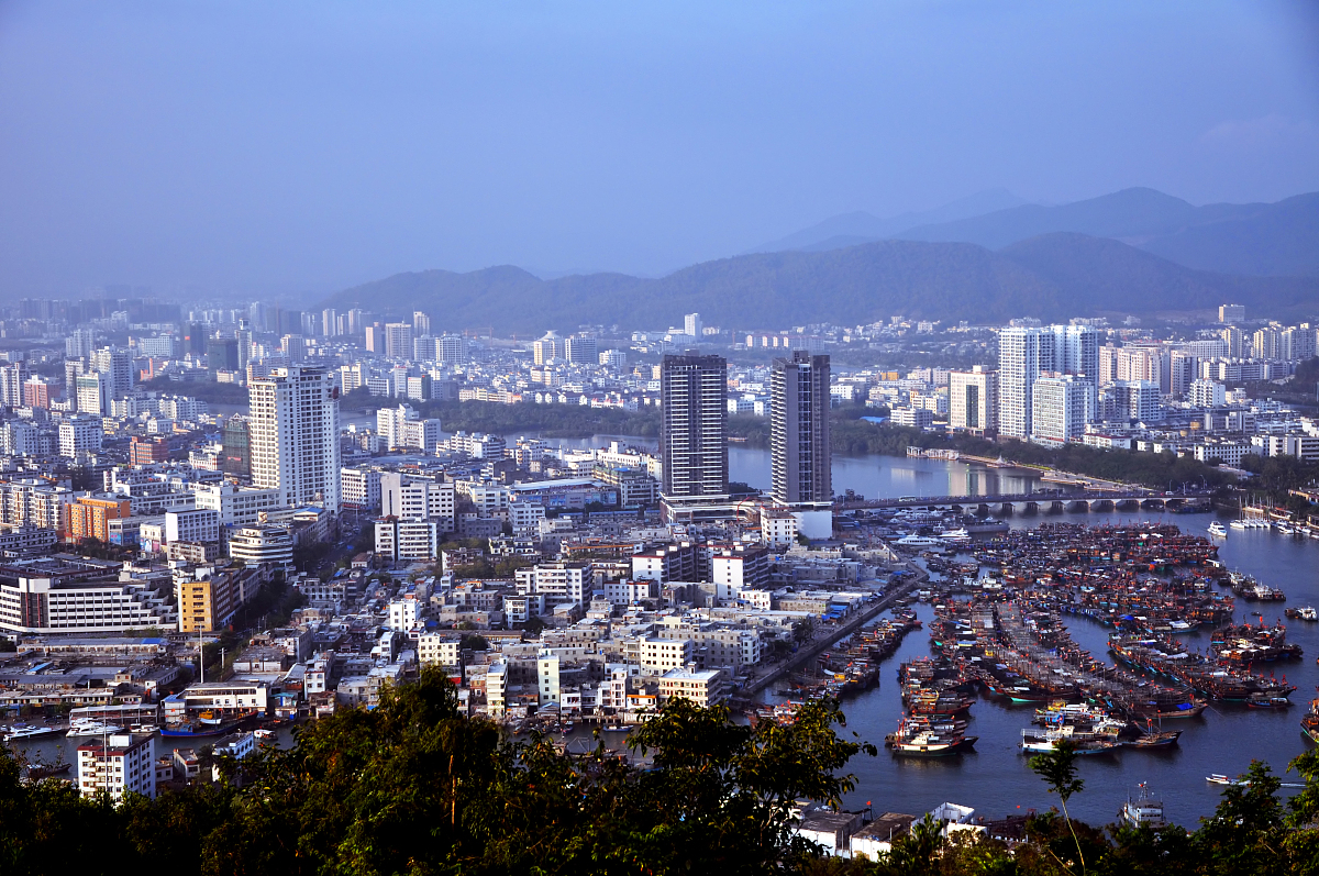 2011年04月18日, 三亚,三亚鸟瞰,渔港全景图,海港,+++_+++三亚,鸟瞰,