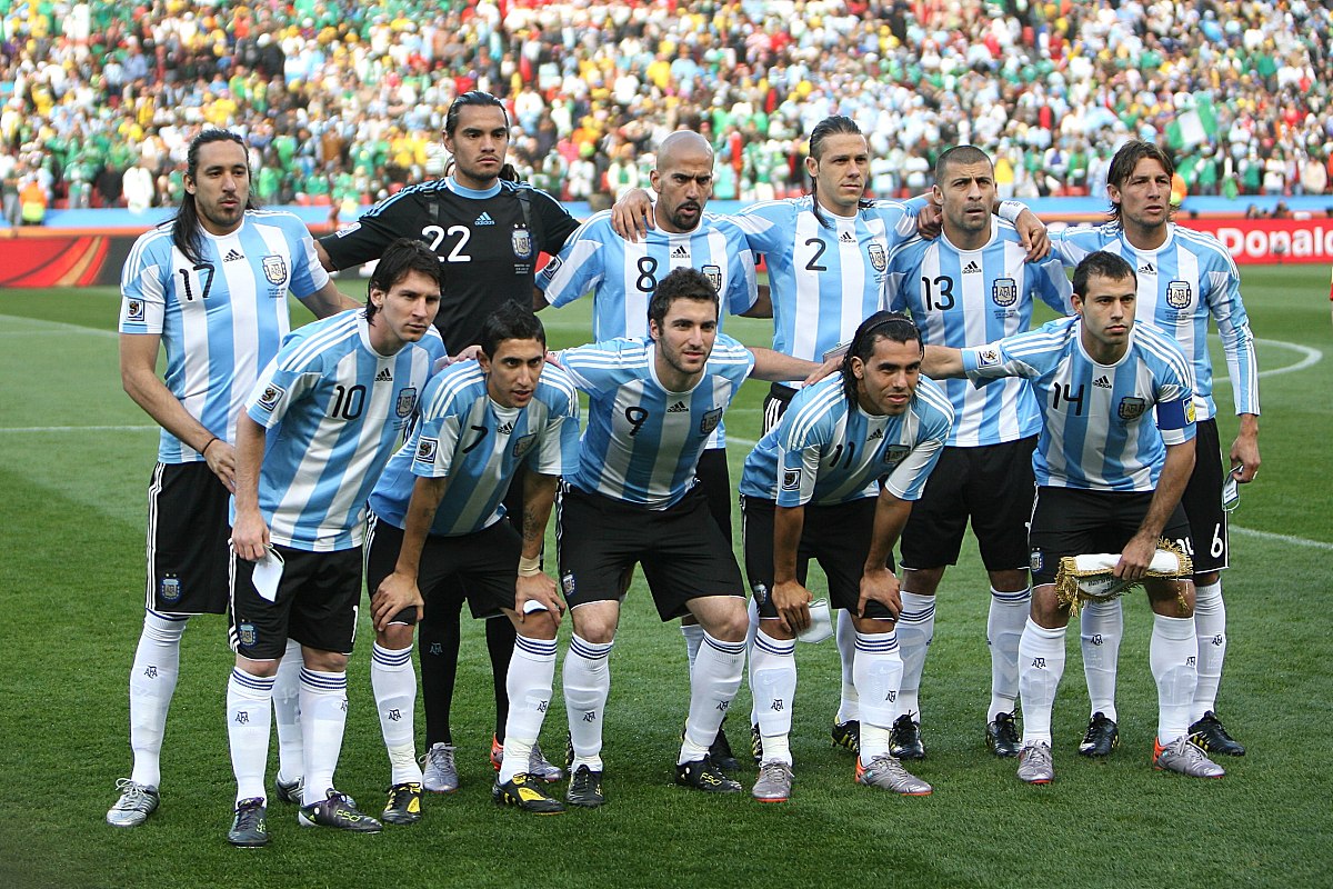 2010年6月12日,南非约翰内斯堡,2010世界杯b组小组赛,阿根廷vs尼日利
