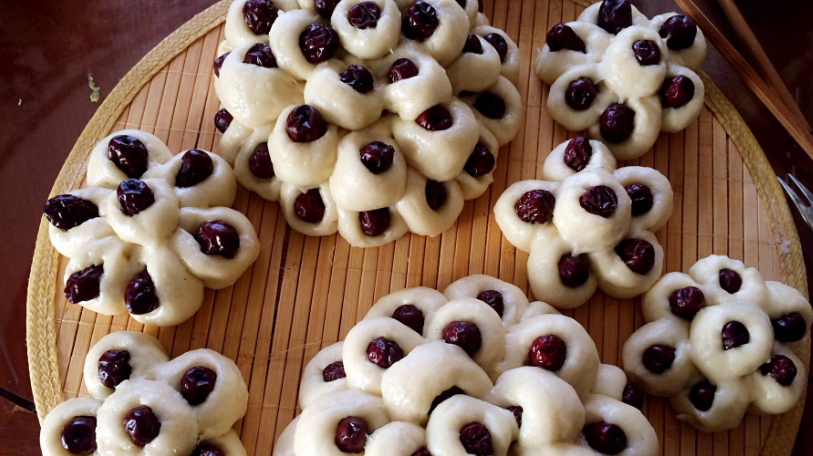 枣花馍学会这样做,好看好吃,待客有面,出锅一瞬间,年味就浓了