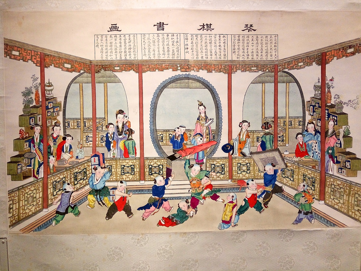 ***_***2017年3月3日,杨柳青木版年画在北京华侨博物馆展出.人物栩栩