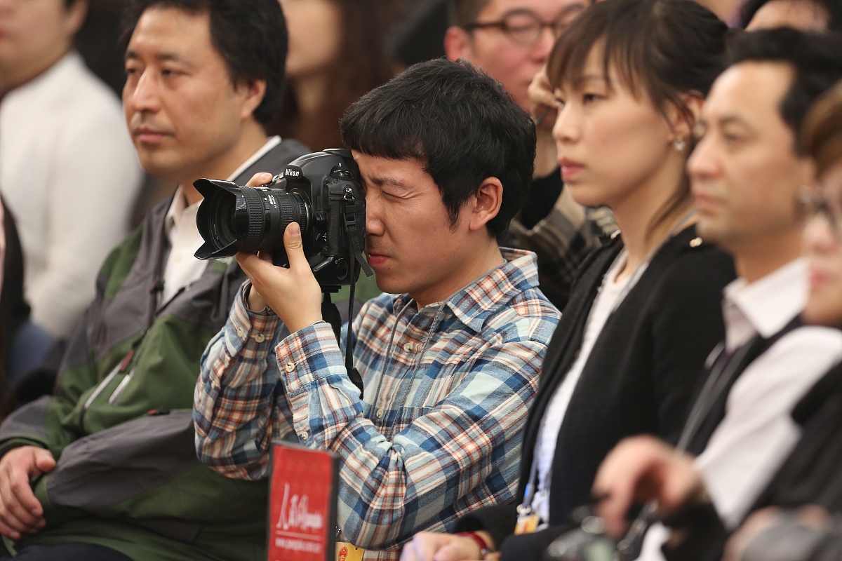 2013年03月07日,北京,十二届全国人大一次会议新闻中心在梅地亚中心多