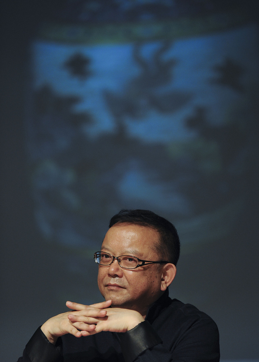 2010年9月27日,北京,首届世界华人典藏大展举行展前发布会.***_***王