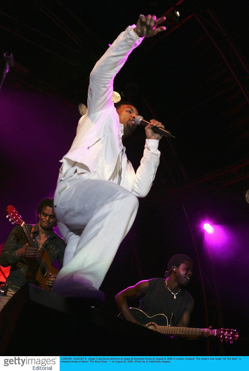 2005年8月8日,英国伦敦,著名歌手克雷格大卫(craig david)在somerset 