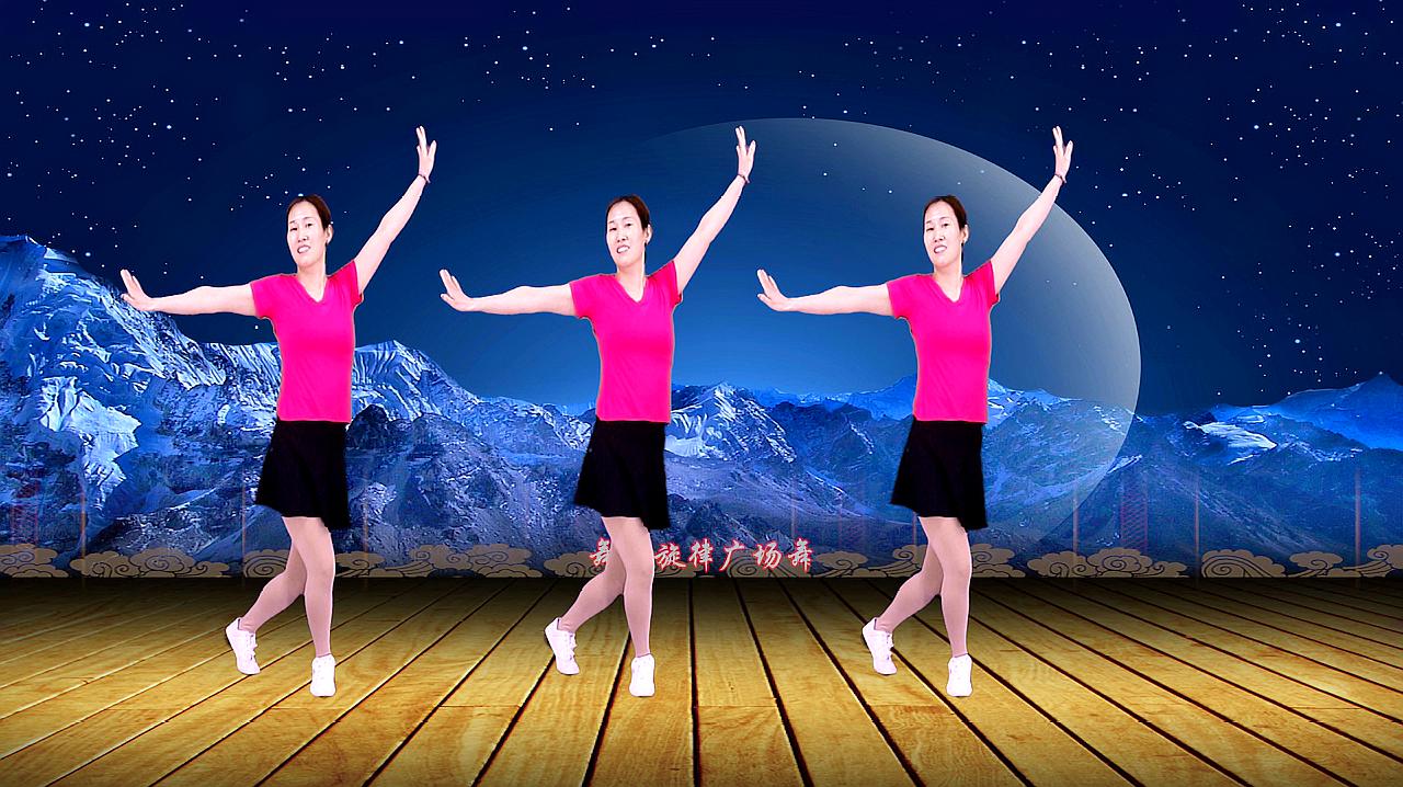藏族风格广场舞《雪山阿佳》天籁之音,优美32步舞步,附讲解教学