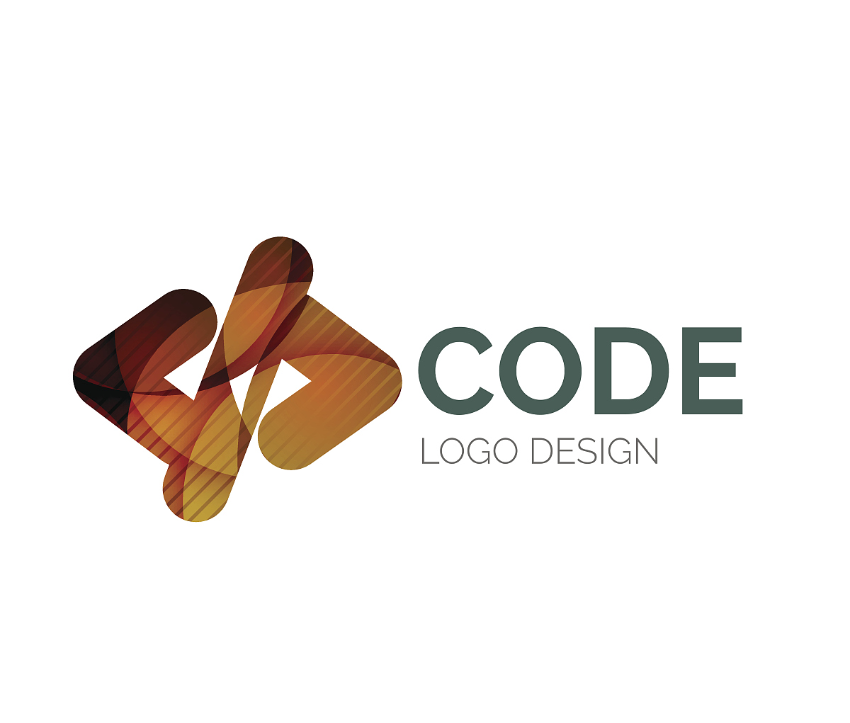 code icon icon design made of color pieces