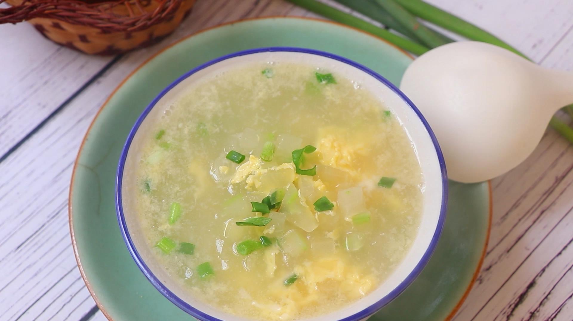 冬瓜鸡蛋汤这样做太好吃，新鲜美味，营养暖胃，做法很简单