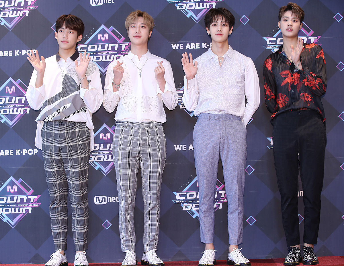 2019年9月19日,韩国首尔,明星参加《m! countdown》节目彩排.(=1)   =