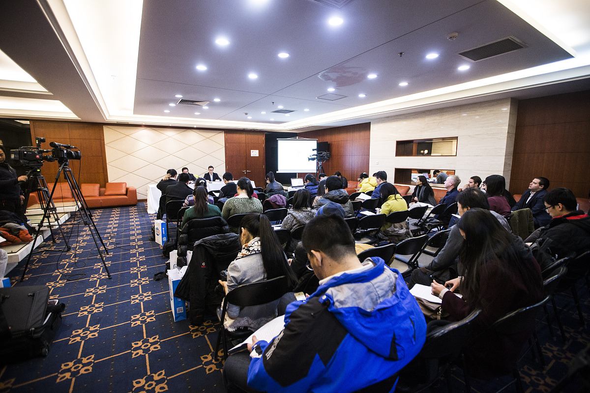 2014年12月18日,北京,2022北京冬奥申委召开新闻发布会,介绍申奥情况