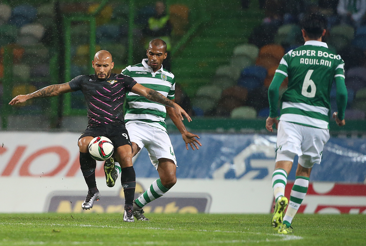 l<strong>i</strong>sbon, portugal - december 13:  moreirense fc's forward rafael