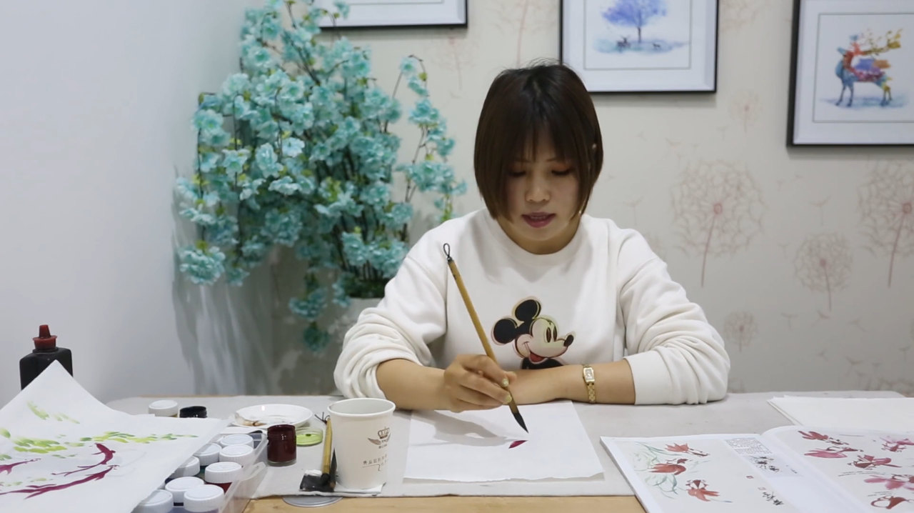 水墨画国画超详细实践教学第十五期:金鱼的画法