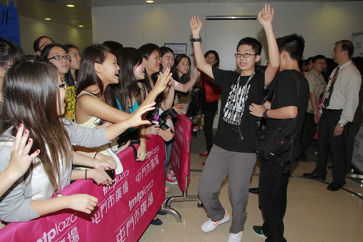 2012年4月29日,香港,美国天才神童格雷森(greyson chance)香港首次见