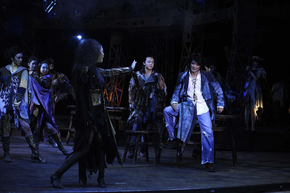 2008年9月26日,北京,国产音乐剧《蝶》举行原有版本的最后一场绝版演