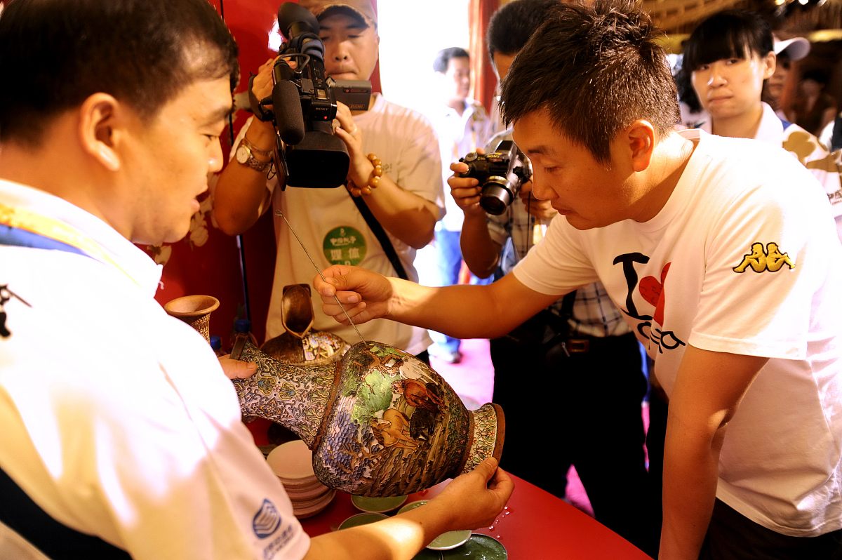 2008年8月9日,北京,《中国故事》大型文化展示活动在奥林匹克中心区正