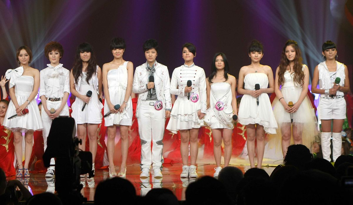2009年9月4日,长沙,"快乐女声"全国总决赛.黄英,江映蓉,李霄云+++_+++